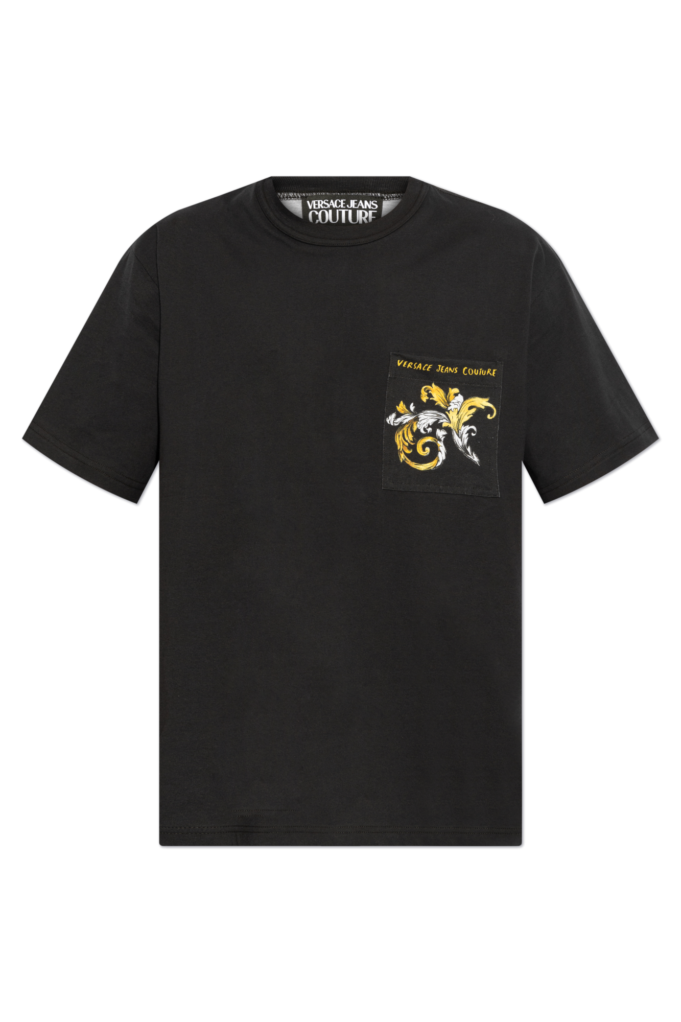 Black T-shirt with pocket Versace Jeans Couture - Vitkac AS